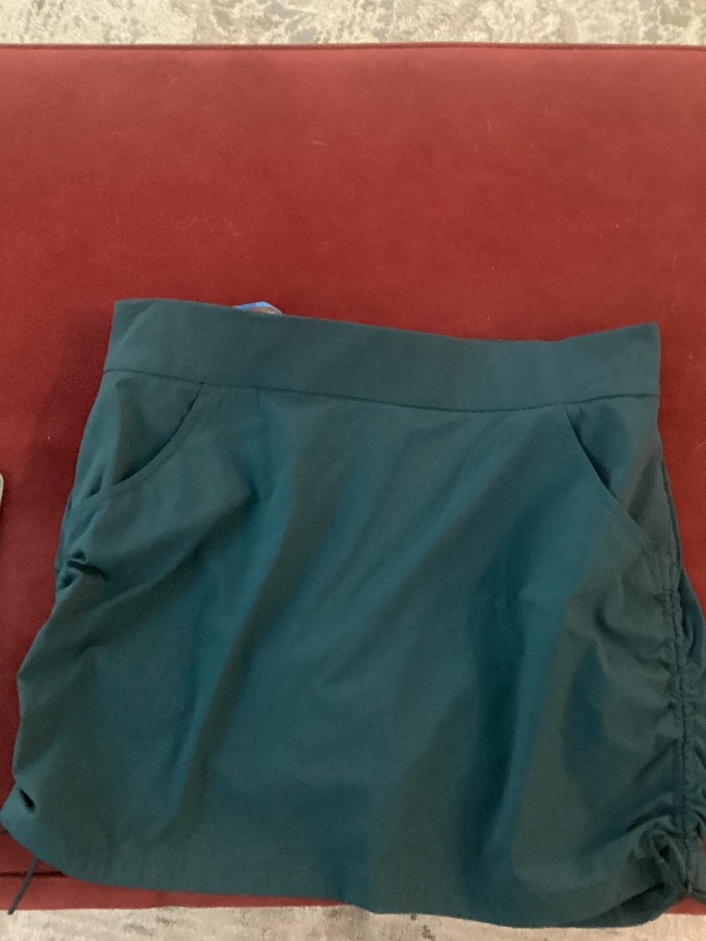 Columbia Dark Teal Active Skort with Side Ruching